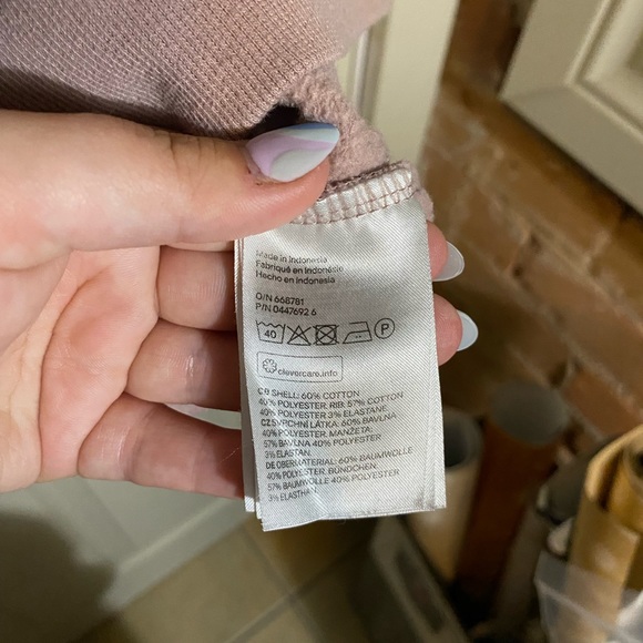 Blush Pink Crew Neck Sweater - Picture 7 of 8